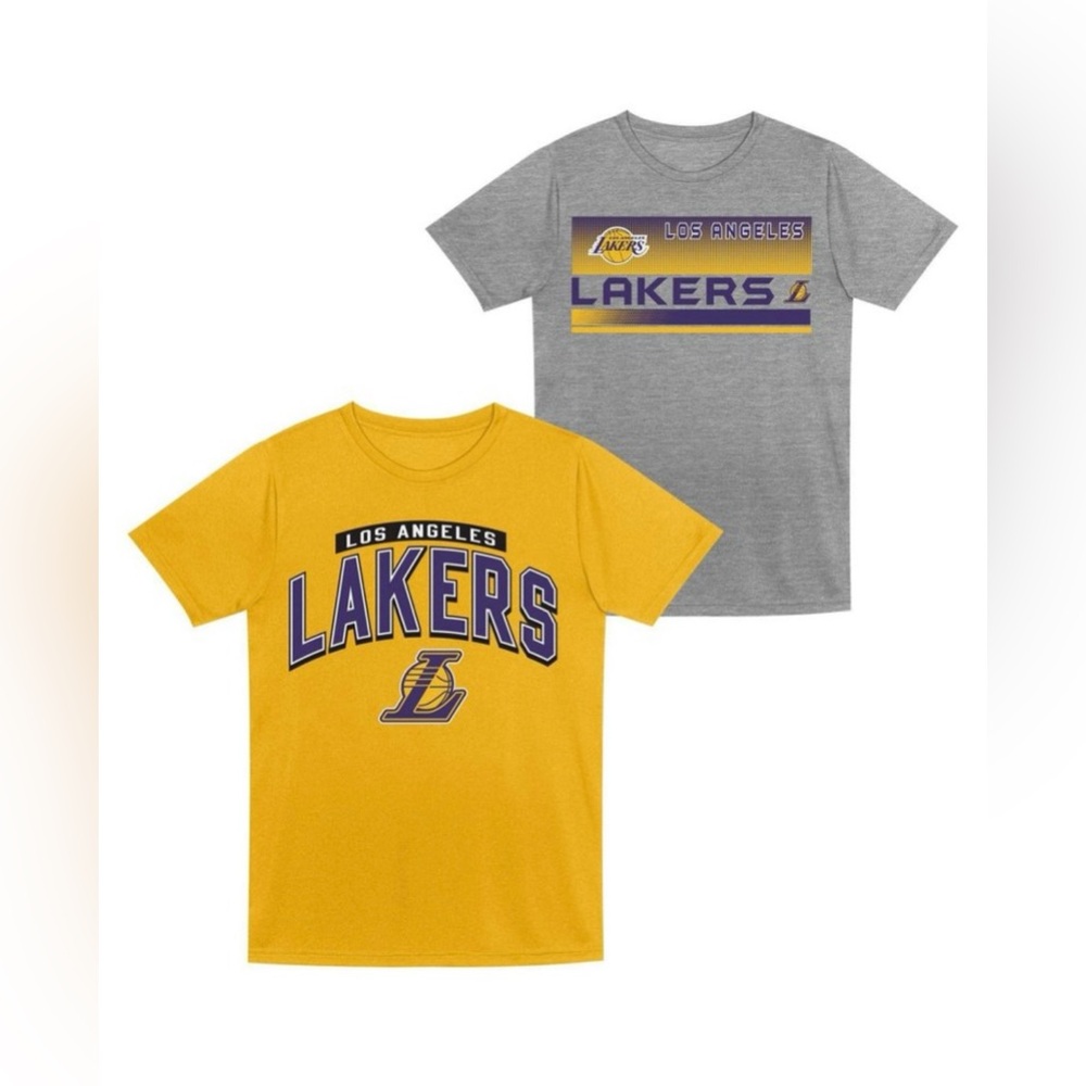 NBA Los Angeles Lakers Toddler 2pk Gray T-Shirt Set